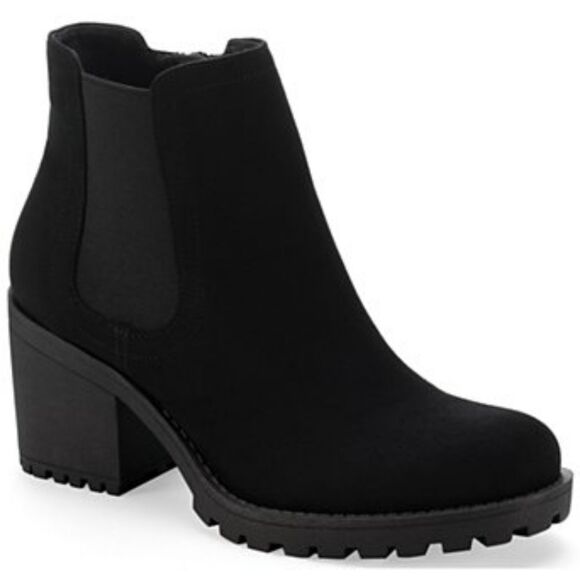 Sun + StoneWomen's Morghan Lug Sole Block-Heel Booties, Size 10 - Picture 1 of 6